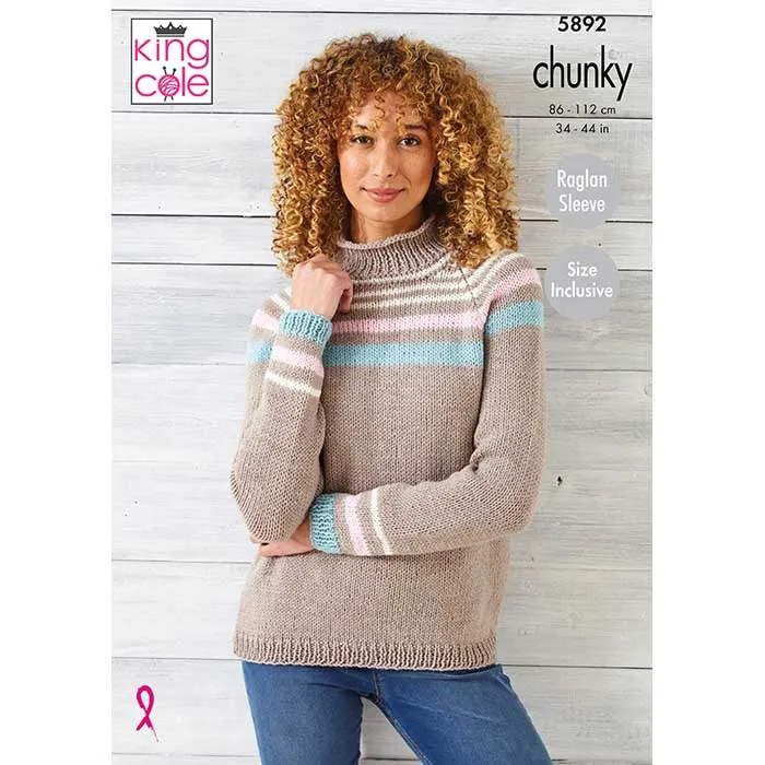 king-cole-5892-sweater-strickanleitung-wildwood-chunky image 1