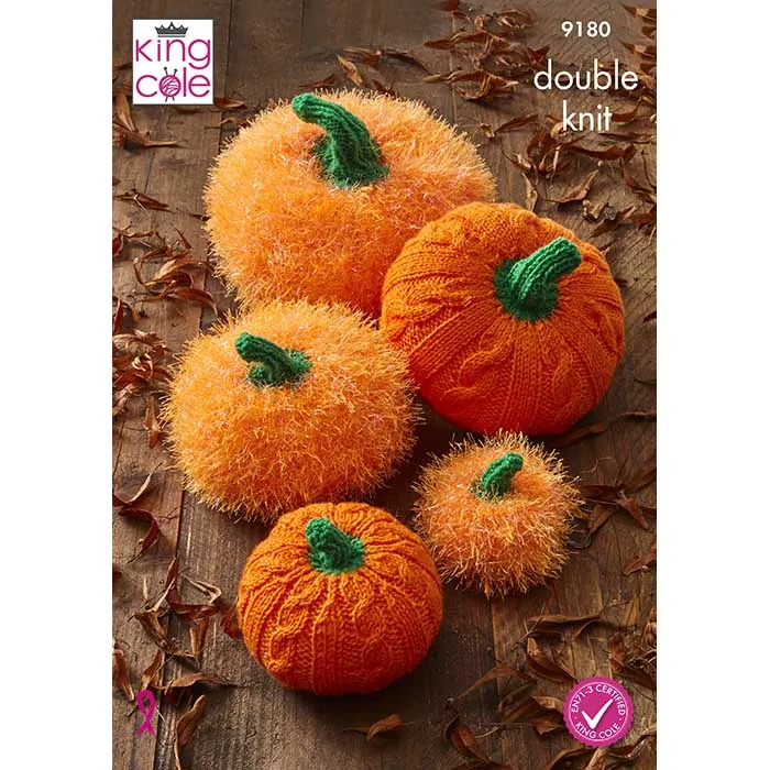 king-cole-9180-halloween-pumpkin-stack-strickanleitung-tinsel-chunky image 1