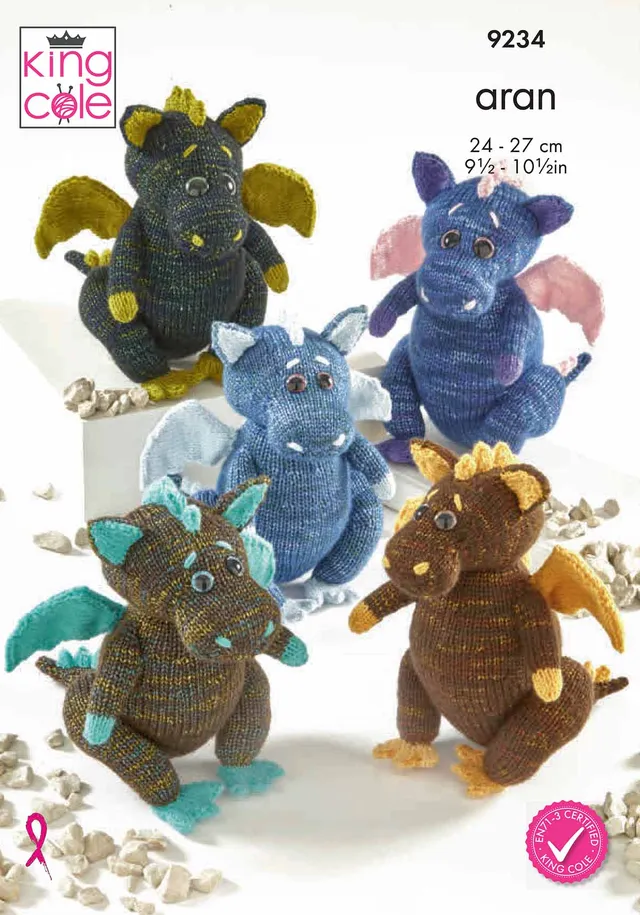 king-cole-9234-drachen-strickanleitung-firefly-aran-pl-sch image 1
