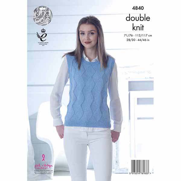 king-cole-4840-strickanleitung-slipover-pullover-cottonsoft-dk image 2