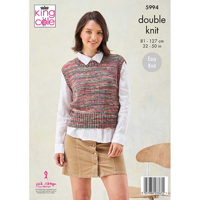 king-cole-5994-pullunder-strickanleitung-homespun-prism-dk image 2