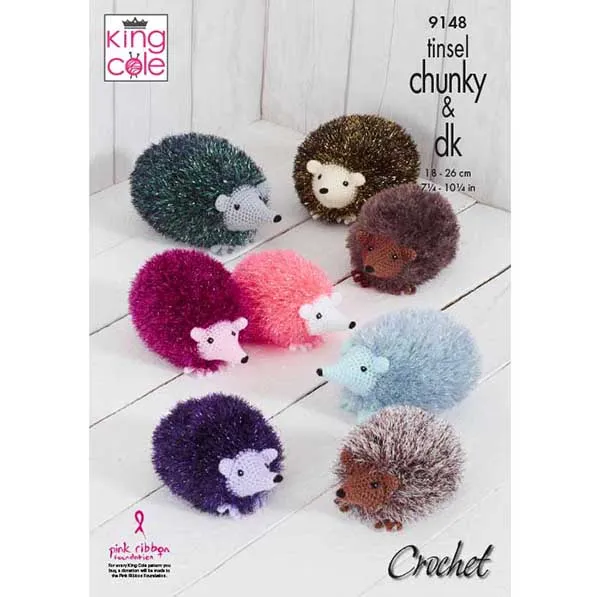 king-cole-9148-igel-h-kelanleitung-tinsel-chunky-pl-schgarn image 1