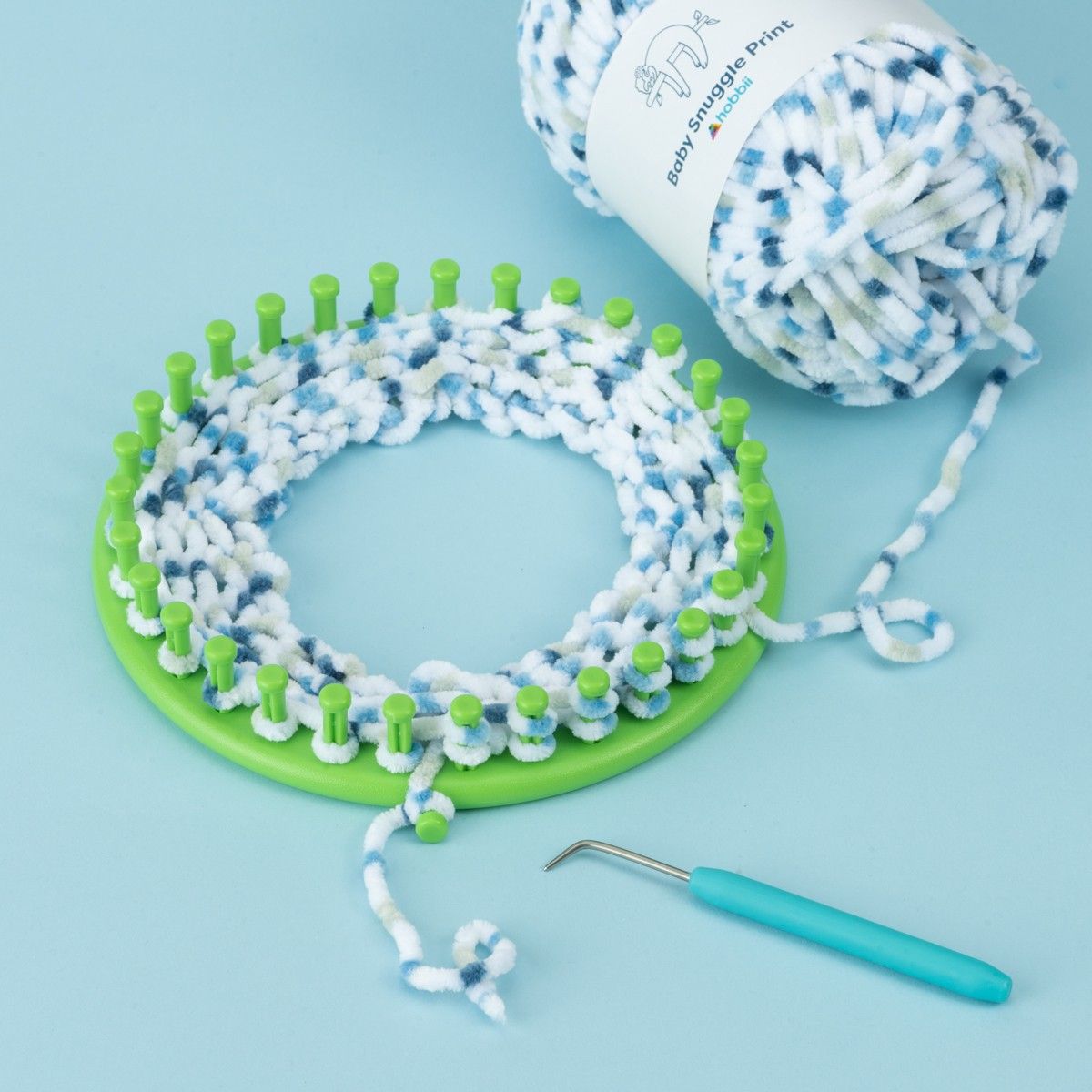 hobbii-strickring-set-4-gr-en-strickloom-mit-tasche image 4