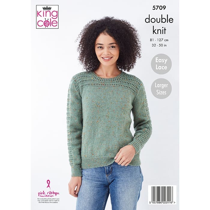 king-cole-patterns-5709-strickanleitung-pullover-jacke-tweed image 2