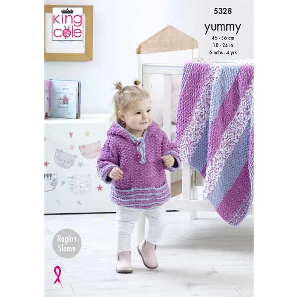 king-cole-patterns-5328-jacke-decke-strickanleitung-yummy image 1