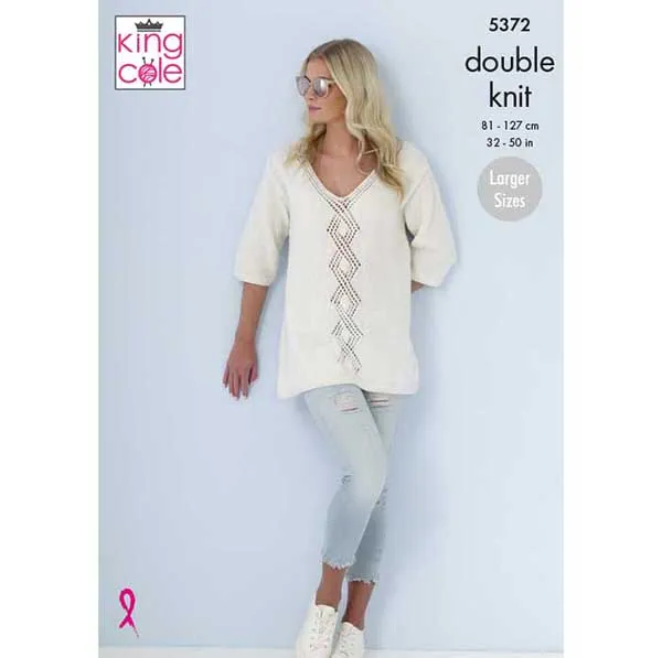 king-cole-5372-pullover-strickanleitung-cotton-top-dk image 1