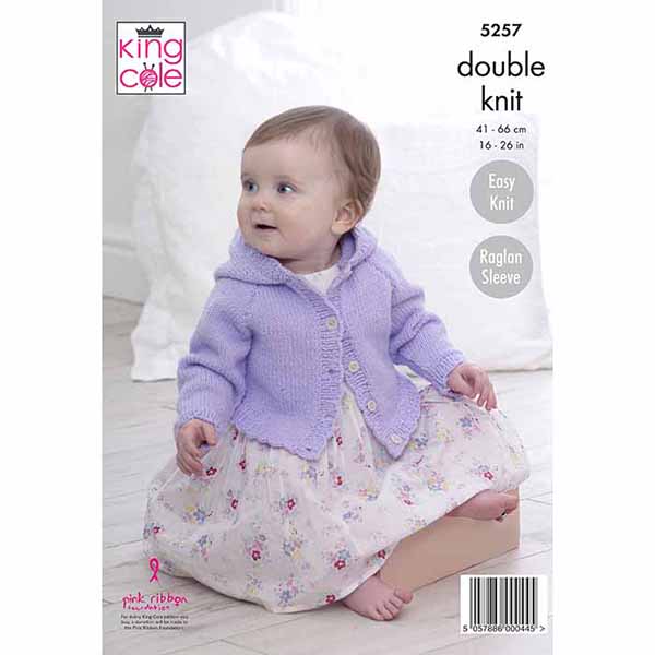 king-cole-5257-strickanleitung-baby-cardigans-big-value-baby-dk image 2