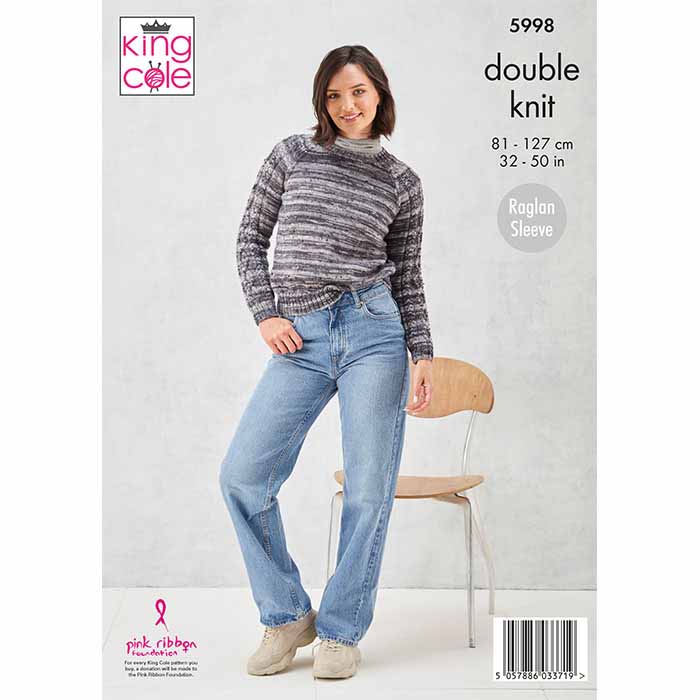 king-cole-patterns-5998-strickanleitung-pullover-cardigan-homespun image 2