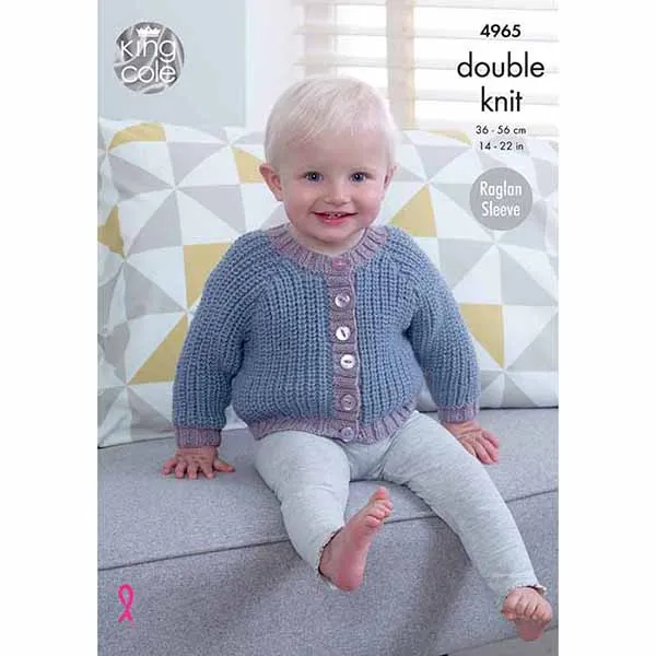 king-cole-4965-strickanleitung-cardigans-fisherman-comfort-dk image 1