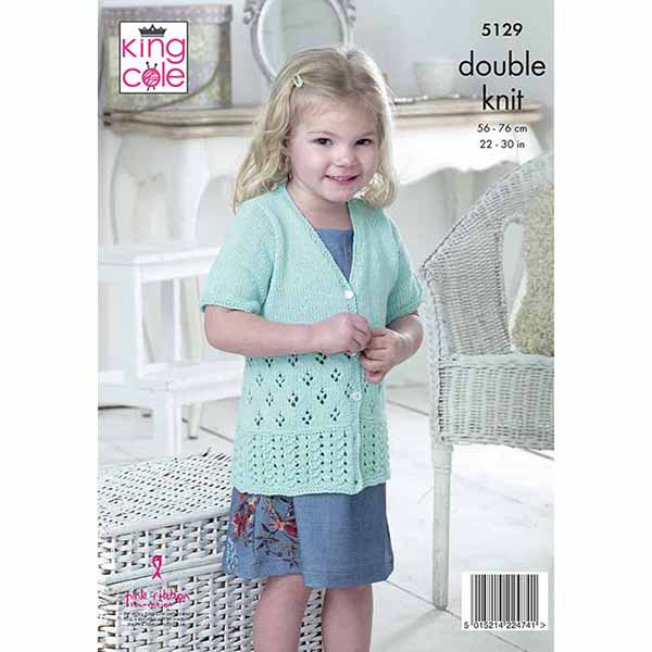king-cole-5129-strickanleitung-cardigan-cottonsoft-dk image 2