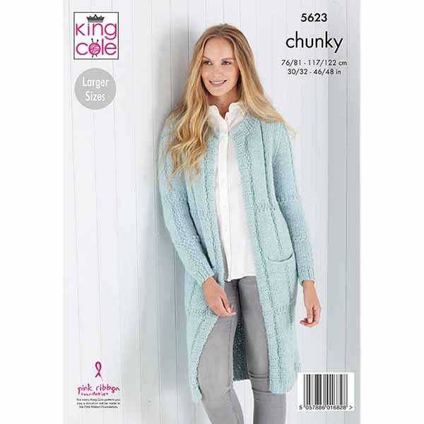 king-cole-5623-cardigans-strickanleitung-timeless-chunky image 2