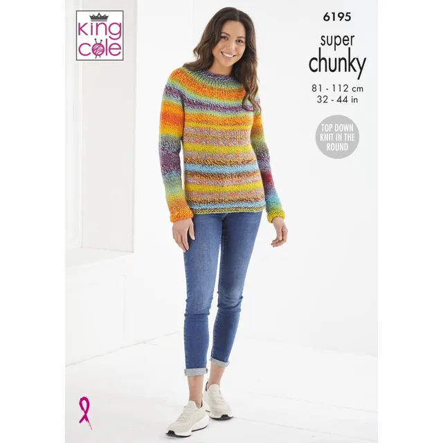 king-cole-6195-strickanleitung-chunky-pullover-explorer image 1